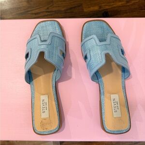 Steven by Steve Madden Light Blue Women's Slide Sandals size 8.5 - worn once
